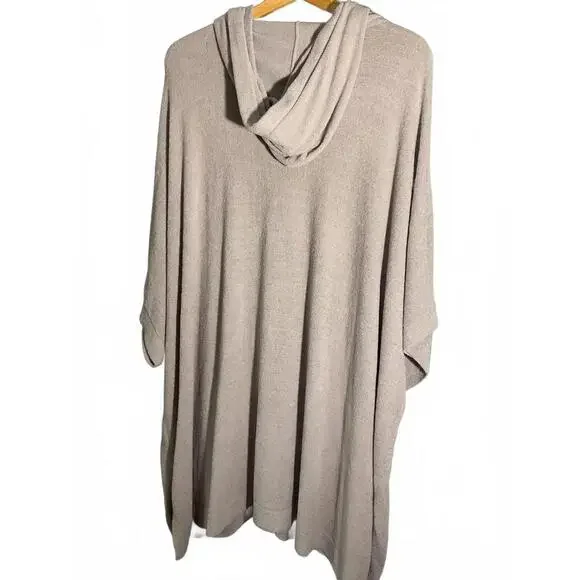 Barefoot Dreams Cozy  Chic Lite Light Gray Women's Hooded Vest  2X - Picture 6 of 7